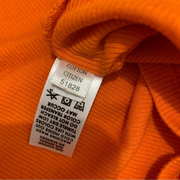 Cotton Citizen The Verona Crop Shirt Orange Size Small - Picture 10 of 10